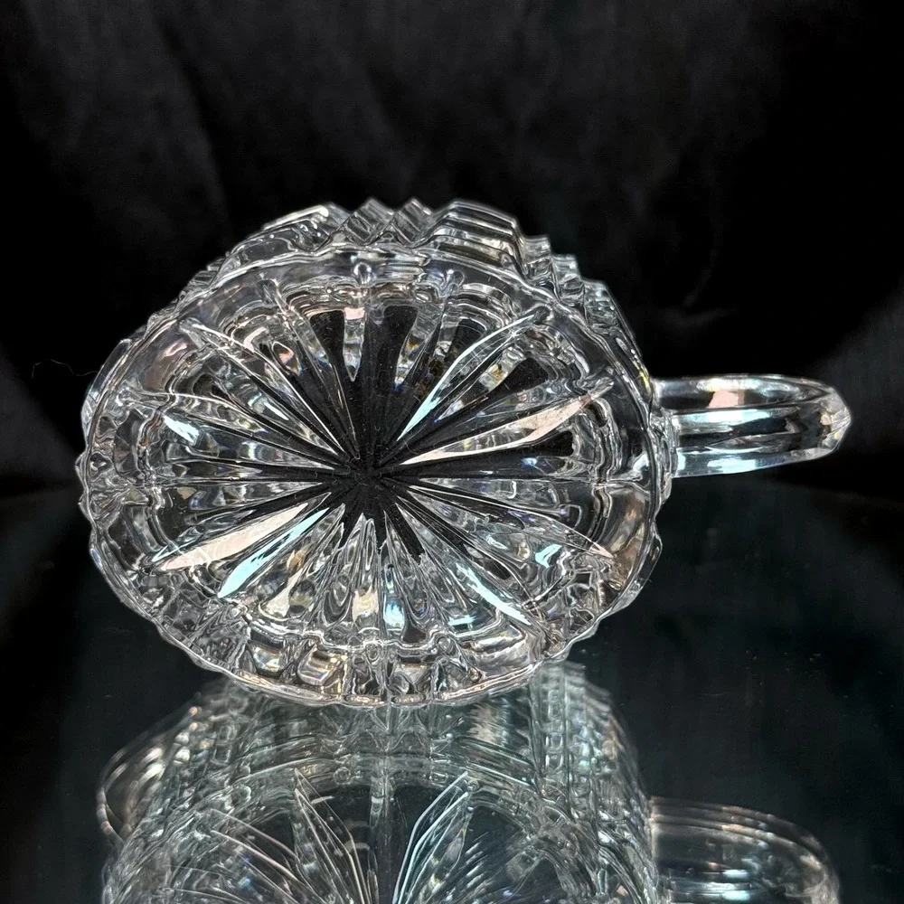 Huta Julia Puchała Crystal Milk Jug Creamer 6503 Polish Geometric Crystal